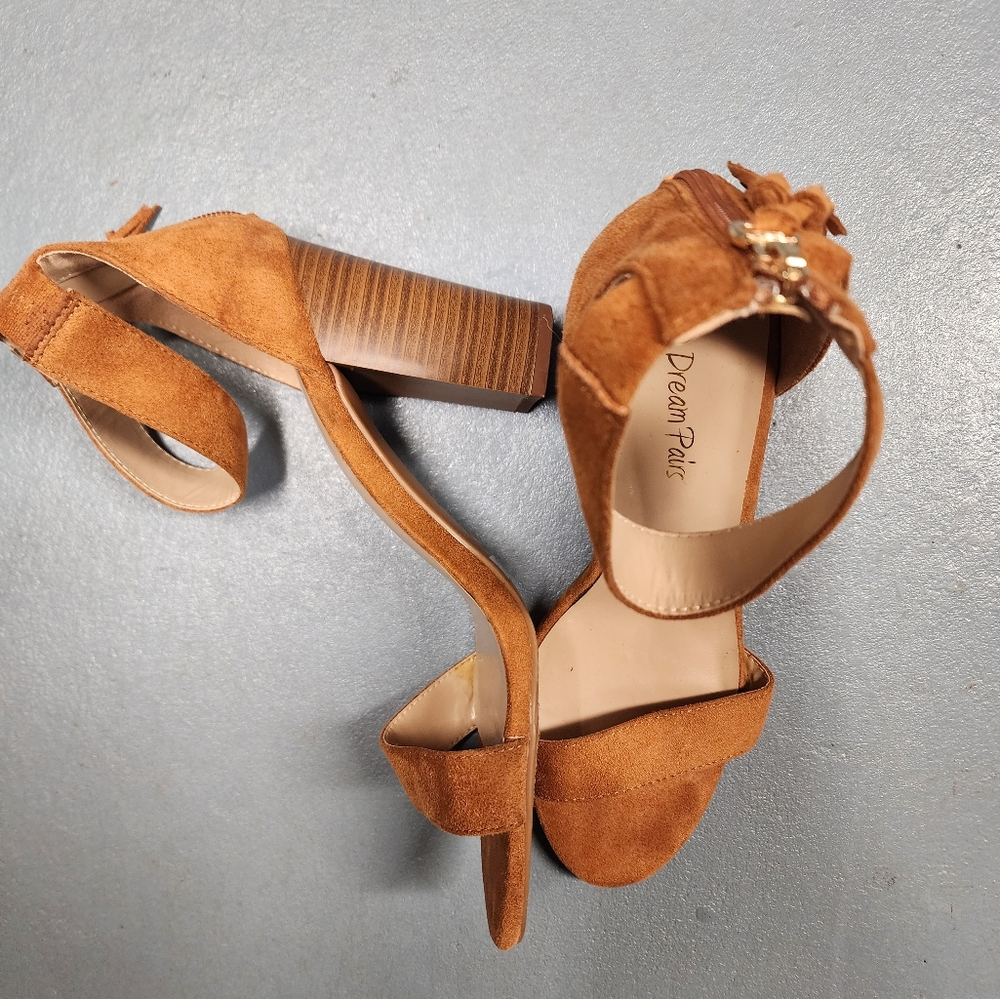 Wooden heel sandal